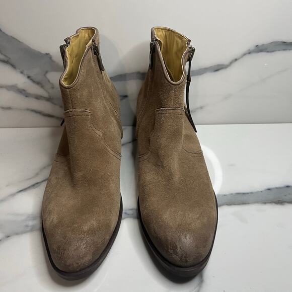 Bussola Women's Tan Suede Alameda Annie Boot Sz 41 Sz 10 Western Boho Festival - Picture 2 of 7